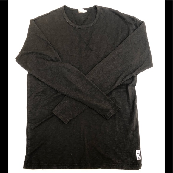 Kith long sleeve black T Shirt - Picture 1 of 5